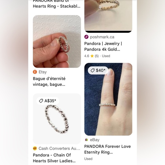 🌸Silver Heart Band Ring. Pandora🌸 - Picture 4 of 6